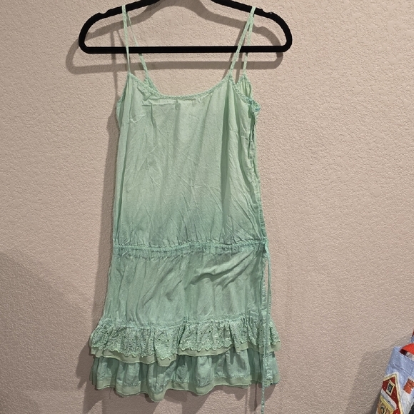 Angie Mint Green Casual Dress - Picture 1 of 4